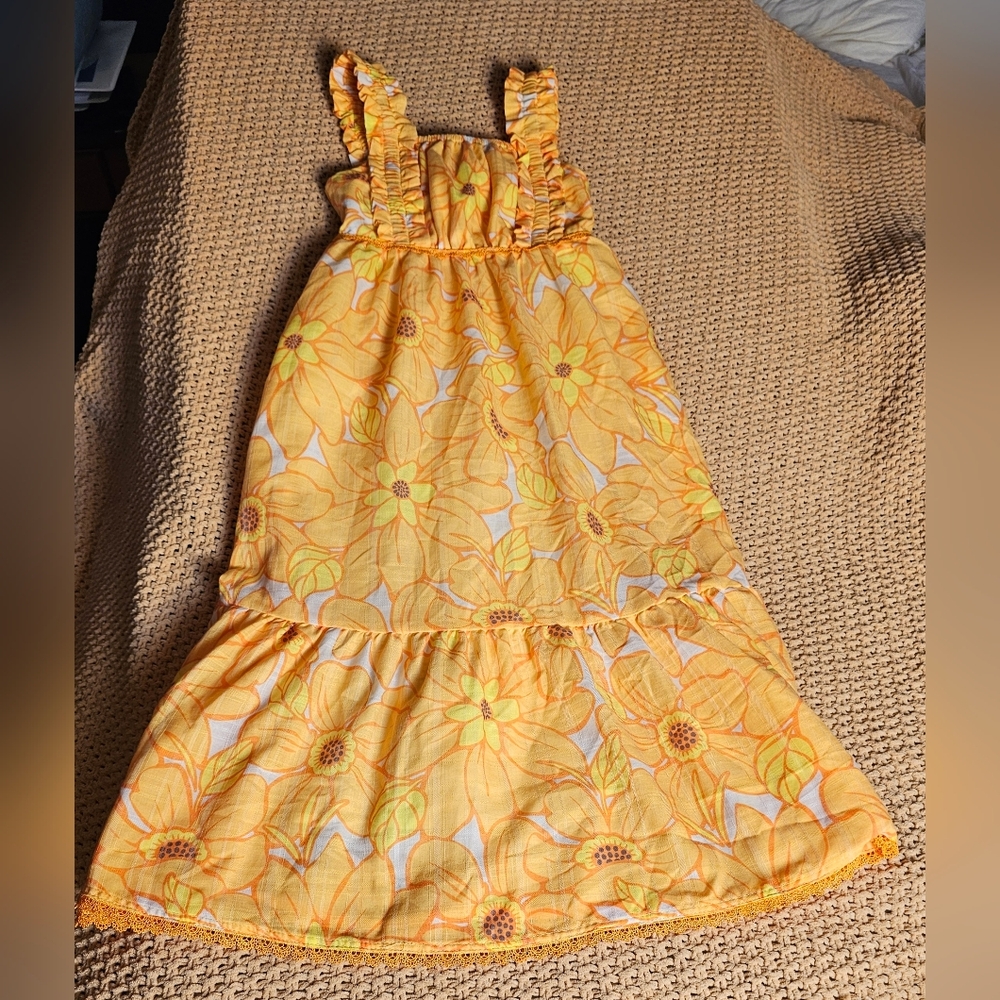 Rachel Zoe Sunflower Yellow Kids Dress Size 6